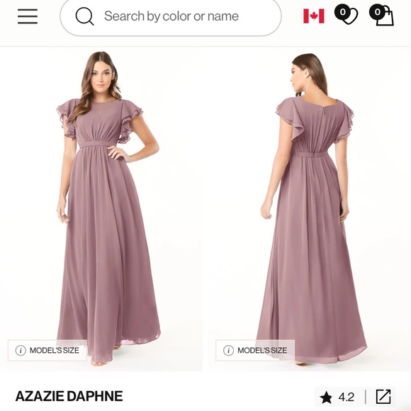 Azazie bridesmaid dress - Picture 1 of 2